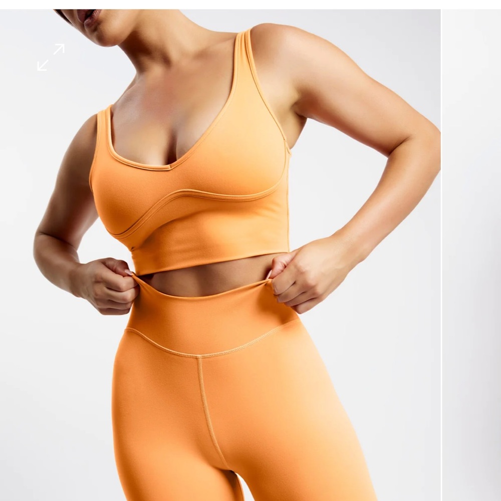 Meshki workout set BOTH PIECES IN ORANGE